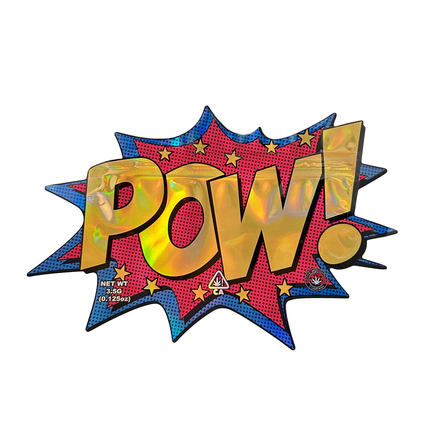 Pow! Cutout 3.5G Mylar Bags