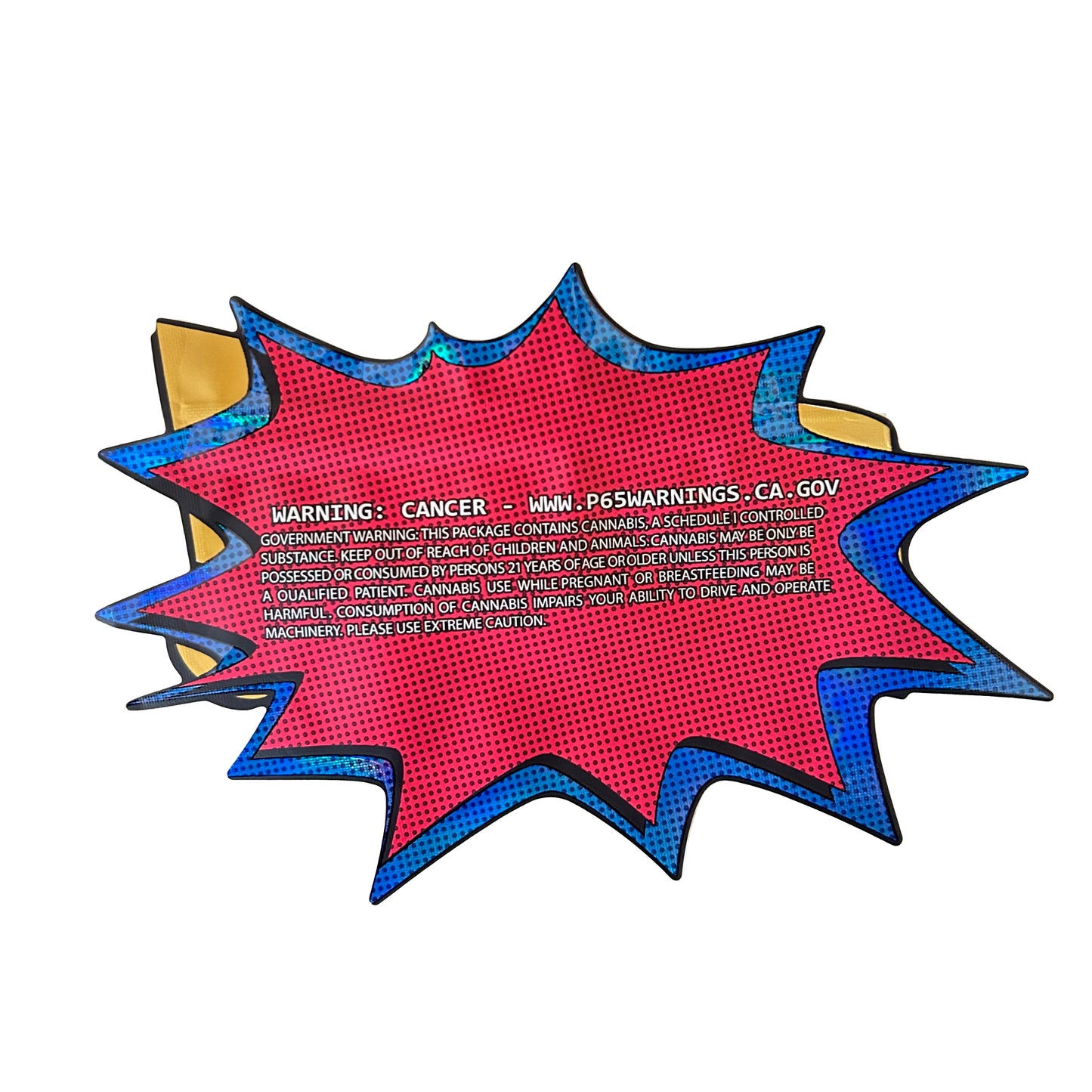 Pow! Cutout 3.5G Mylar Bags