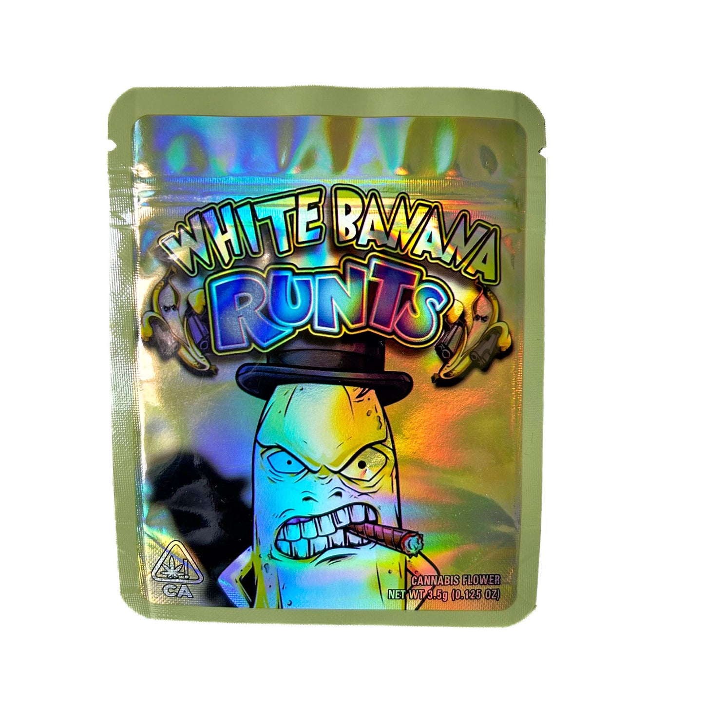 White Banana Runts 3.5G Mylar Bags