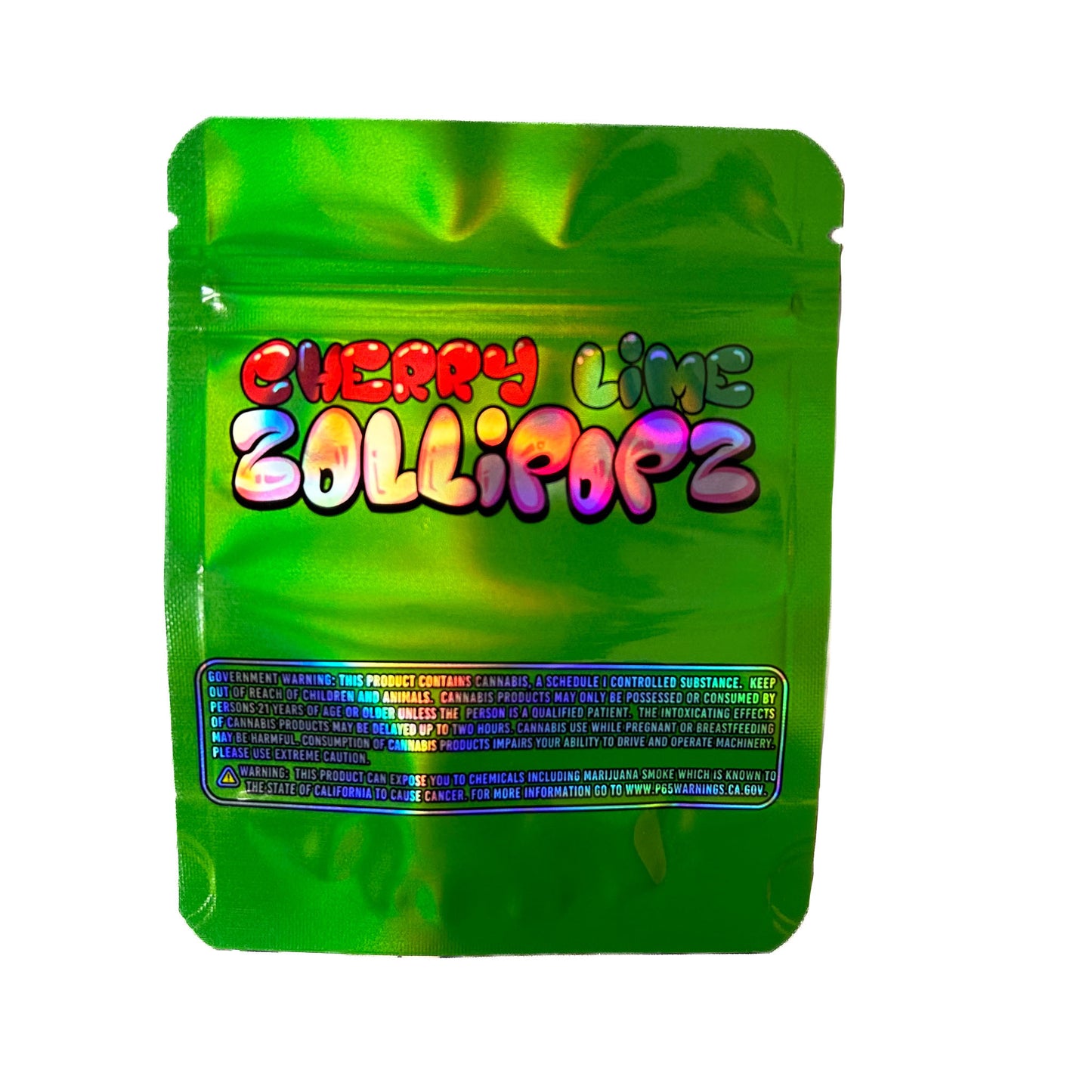 Cherry Lime Bollipopz 3.5G Mylar Bags