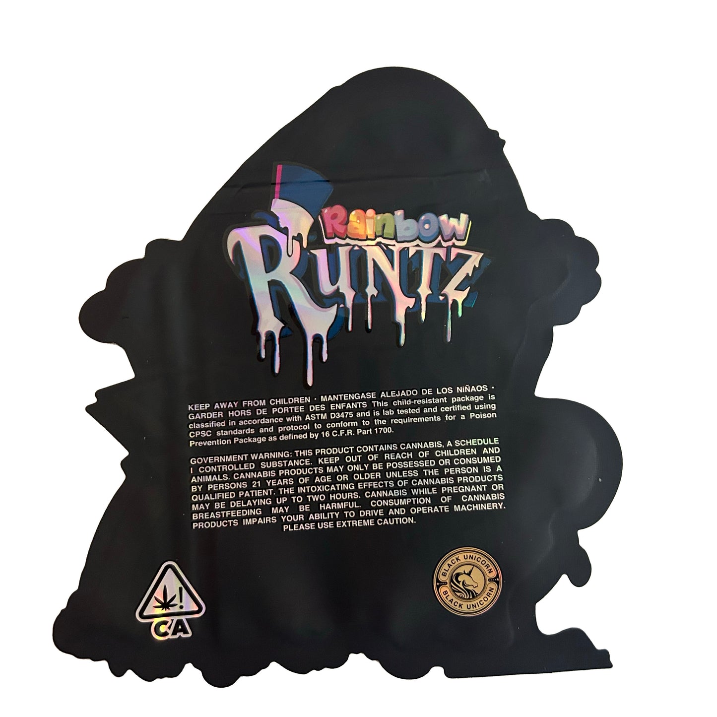 Rainbow Runtz Cutout 3.5G Mylar Bags