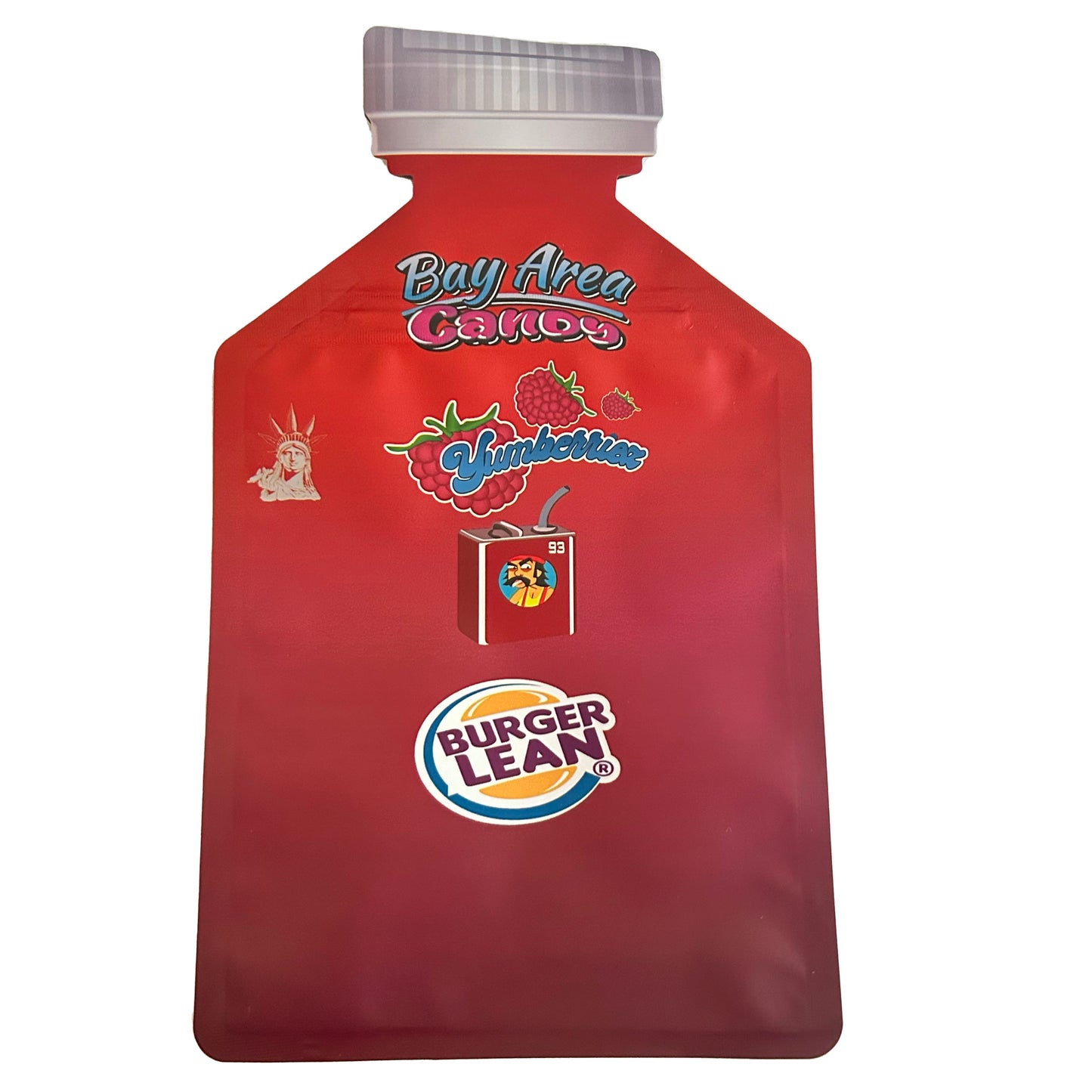 Burger Lean Ketchup Cutout 3.5G Mylar Bags