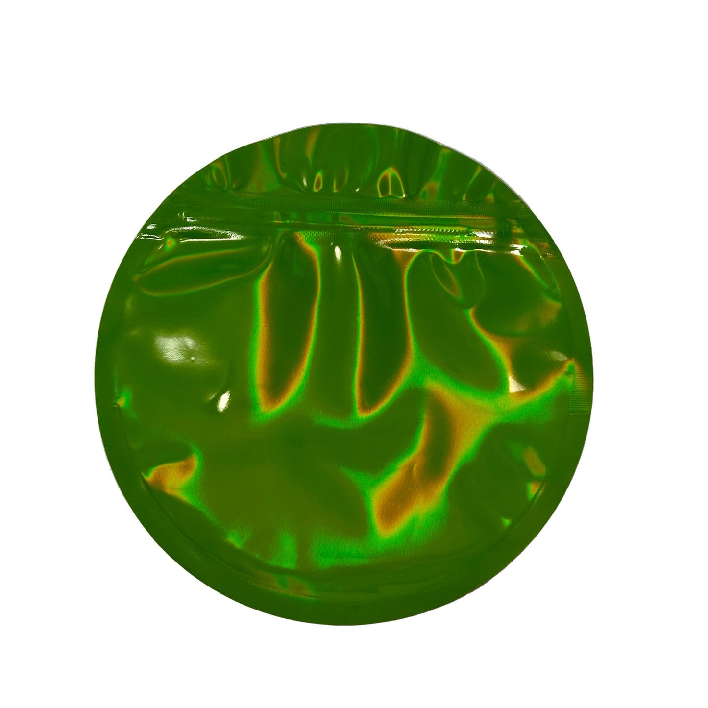 Circle Plain Green 3.5G Mylar Bags