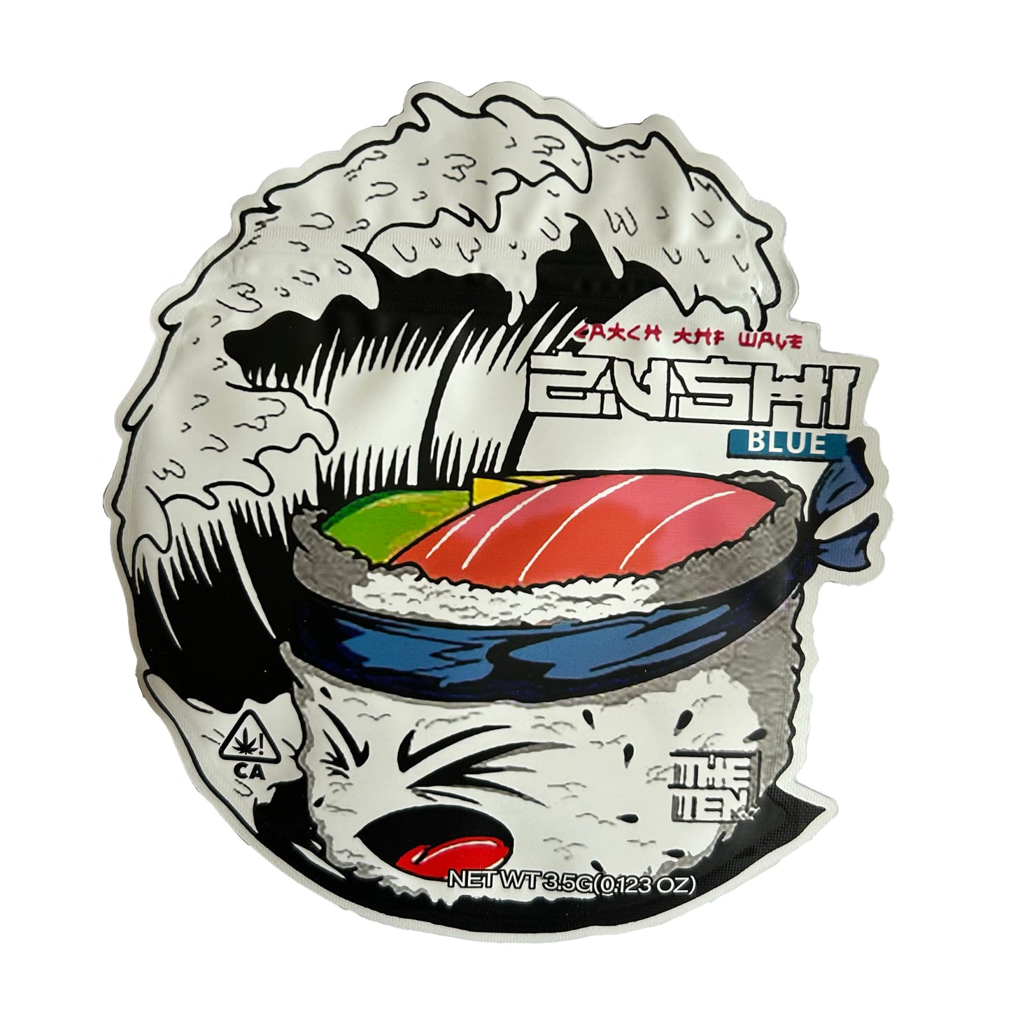 Sushi Blue 3.5G Mylar Bags