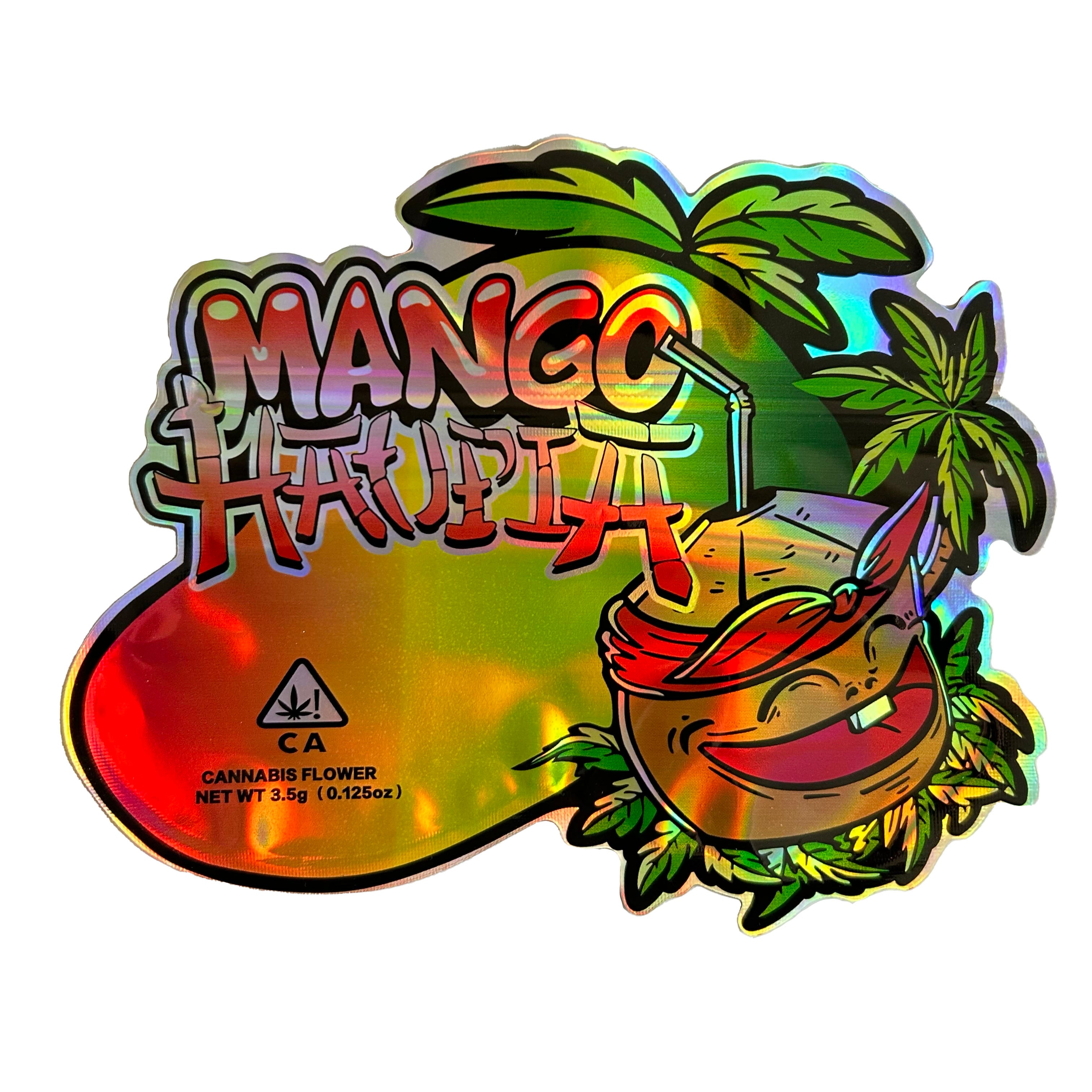 Mango HAOPIA 3.5G Mylar Bags – TheCaliDrip