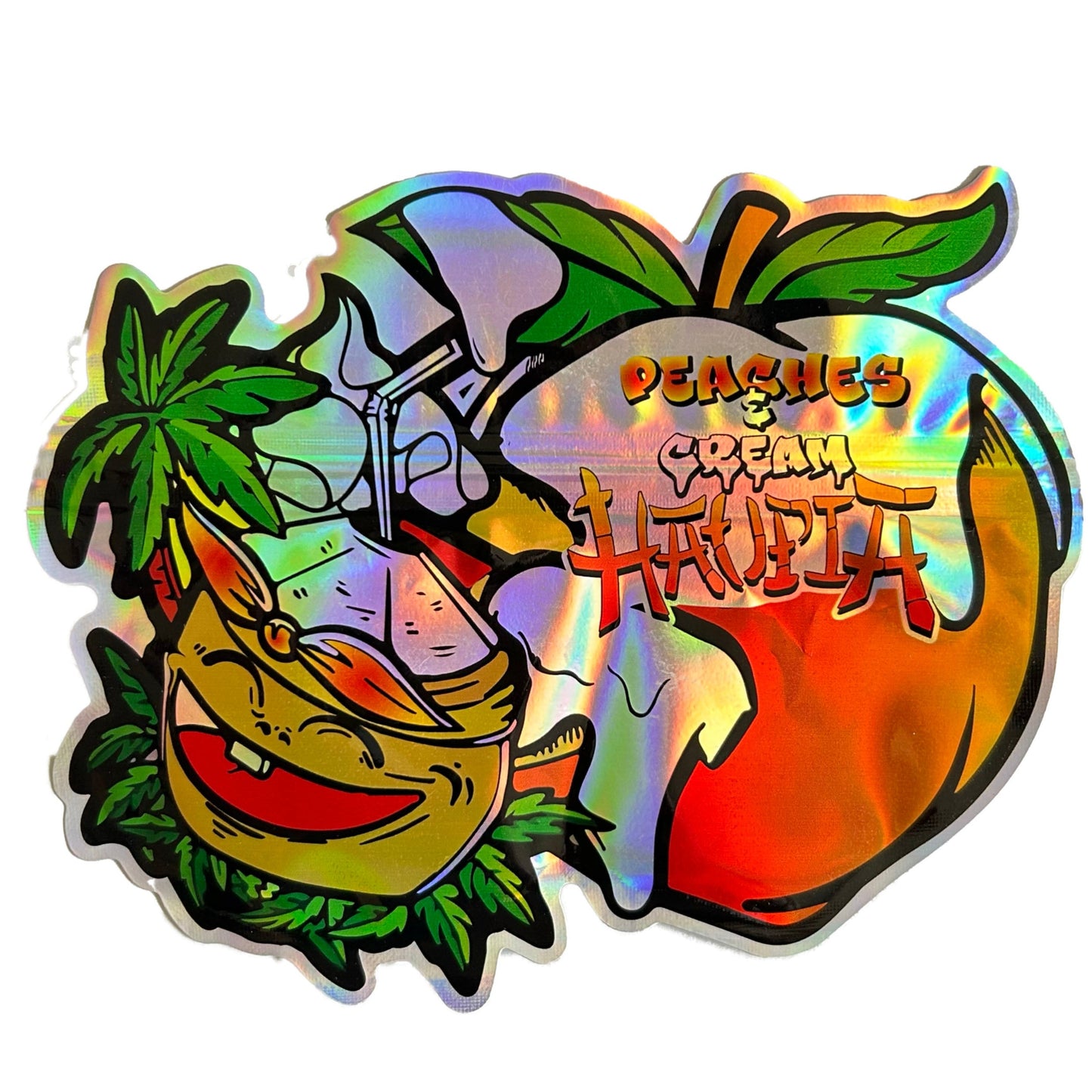 Peach and Cream HAOPIA 3.5G Mylar Bags