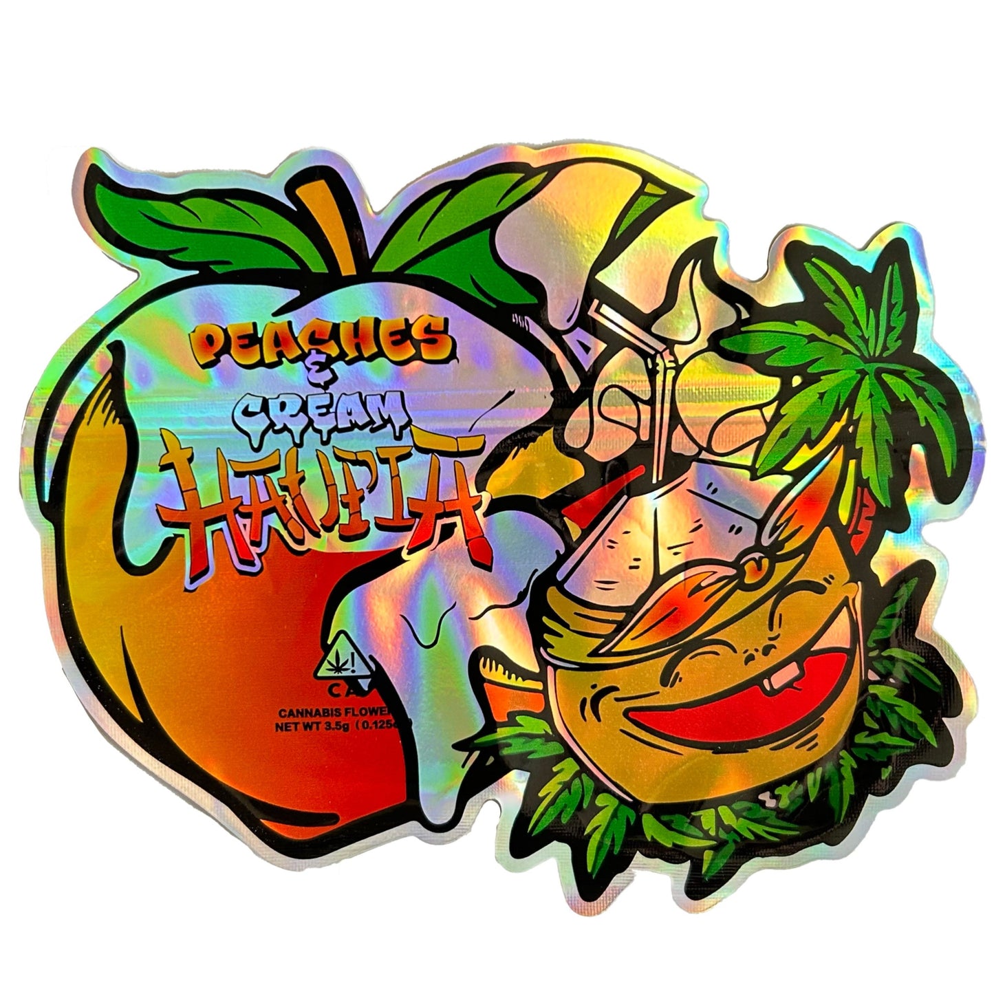 Peach and Cream HAOPIA 3.5G Mylar Bags