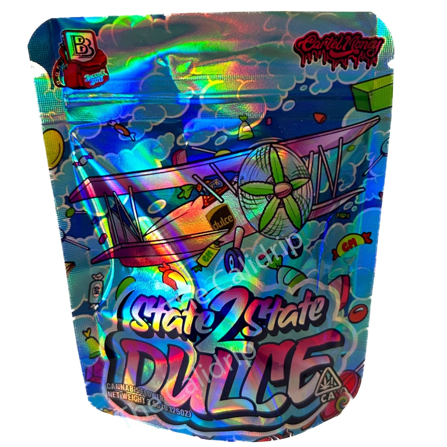 State to State Dulce 3.5G Mylar Bags