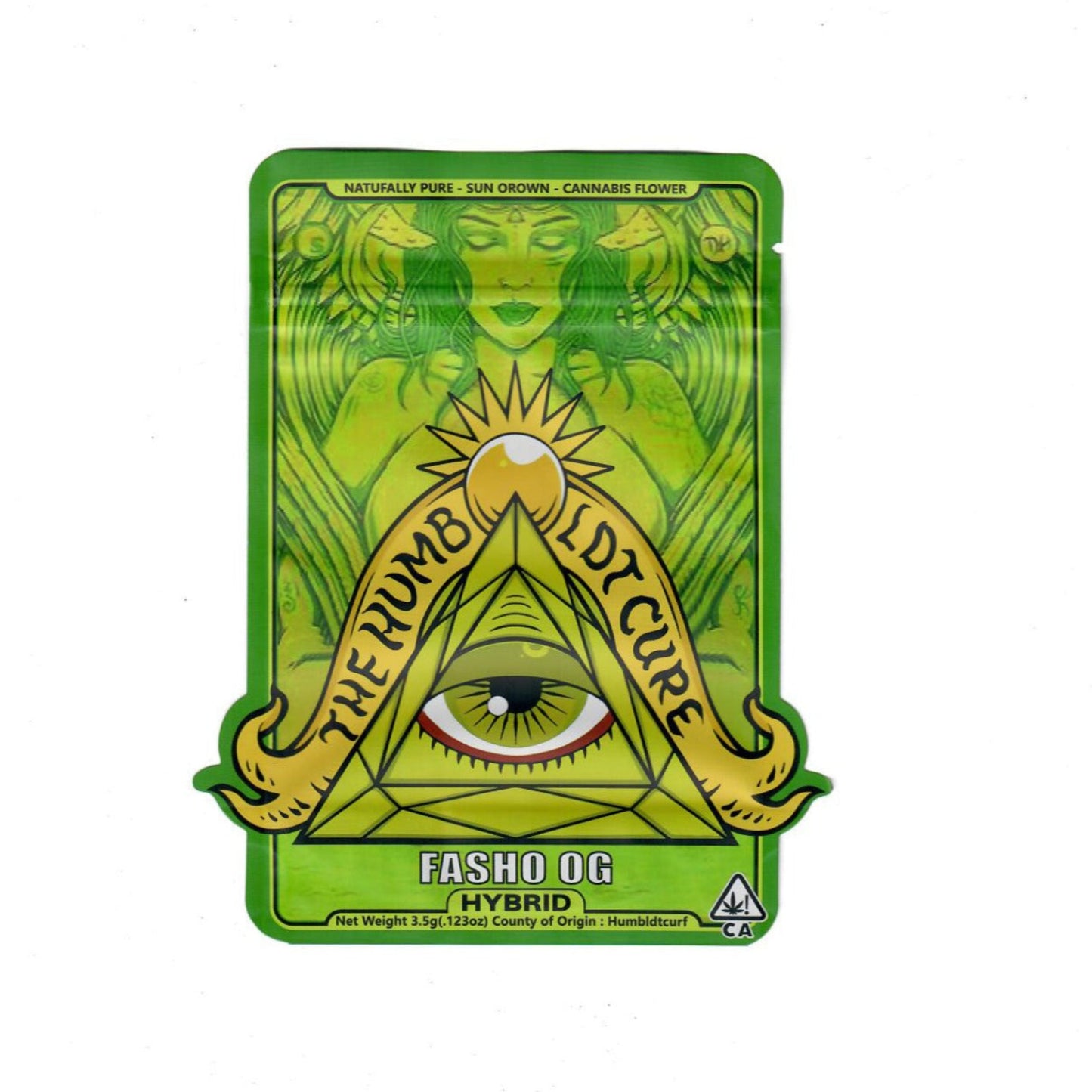 The Humb LDT Cure Fasho OG 3.5G Mylar Bags