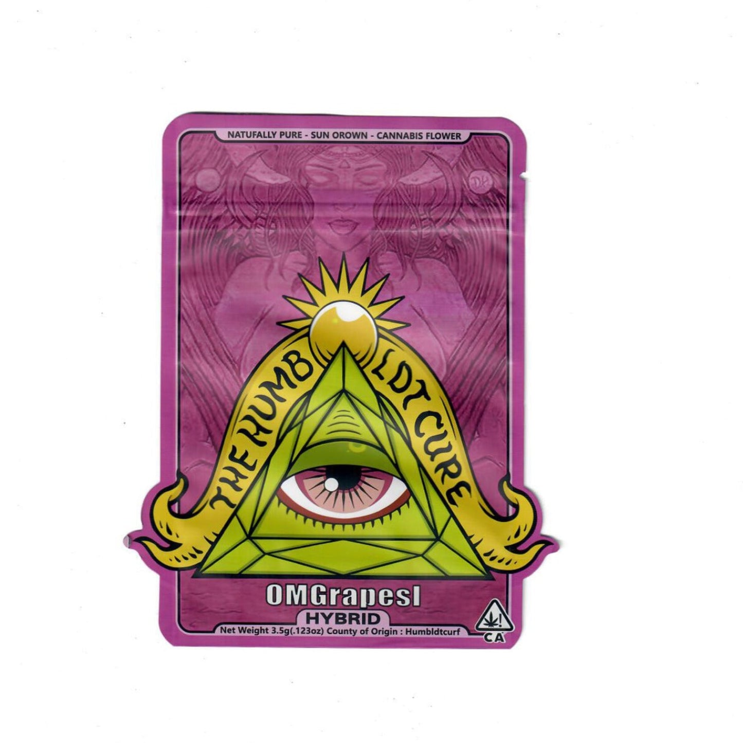 The Humb LDT Cure OMGrapes 3.5G Mylar Bags