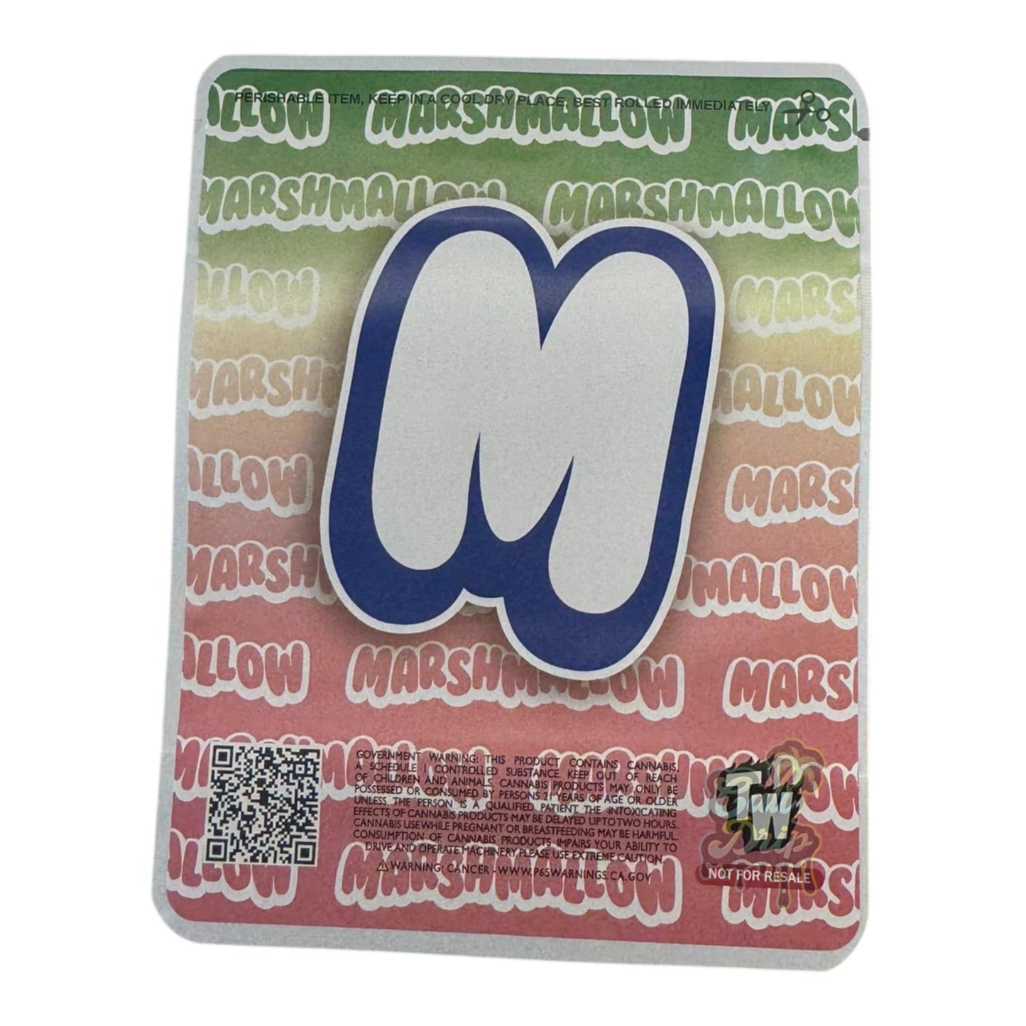 Marshmallow Watermelon 3.5G Mylar Bags