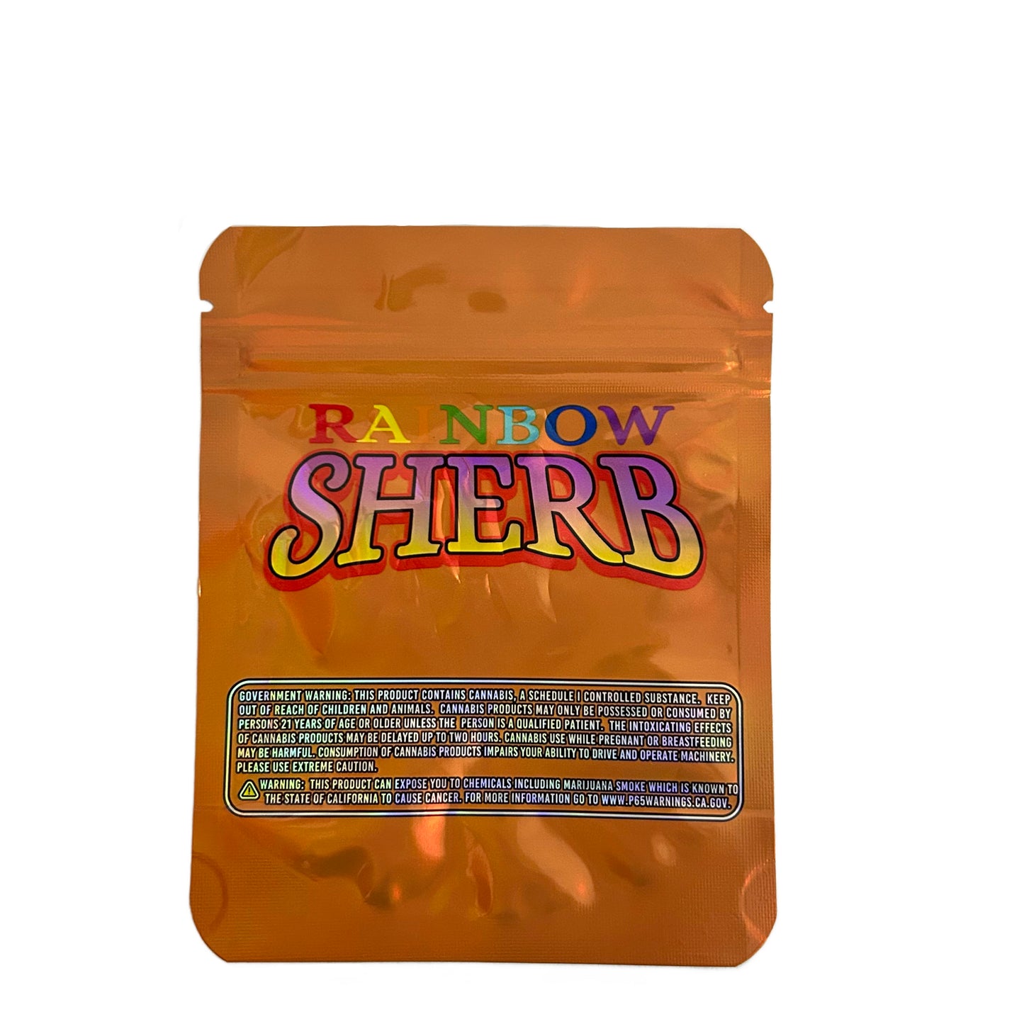 Rainbow Sherb Holographic 3.5G Mylar Bags