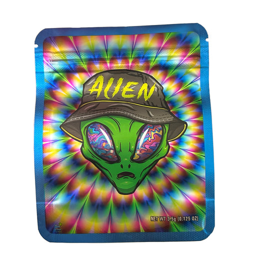 Alien Color 3.5G Mylar Bags