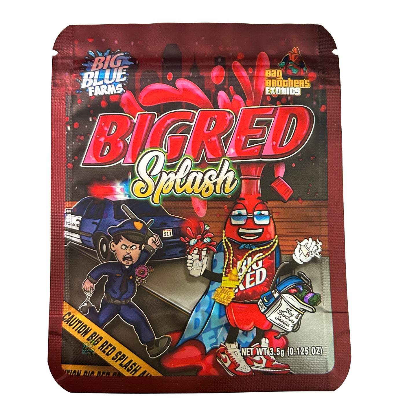 BigRed Splash Exotics 3.5G Mylar Bags