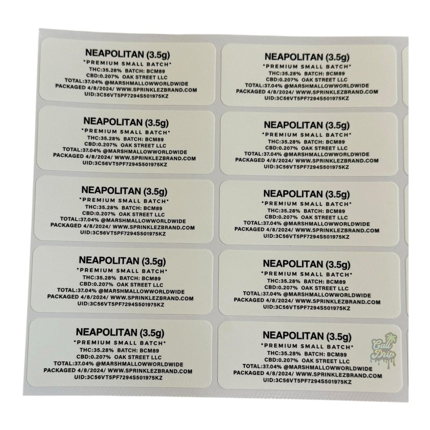 Sprinklez Neapolitan Marshmallow 3.5G Mylar Bags