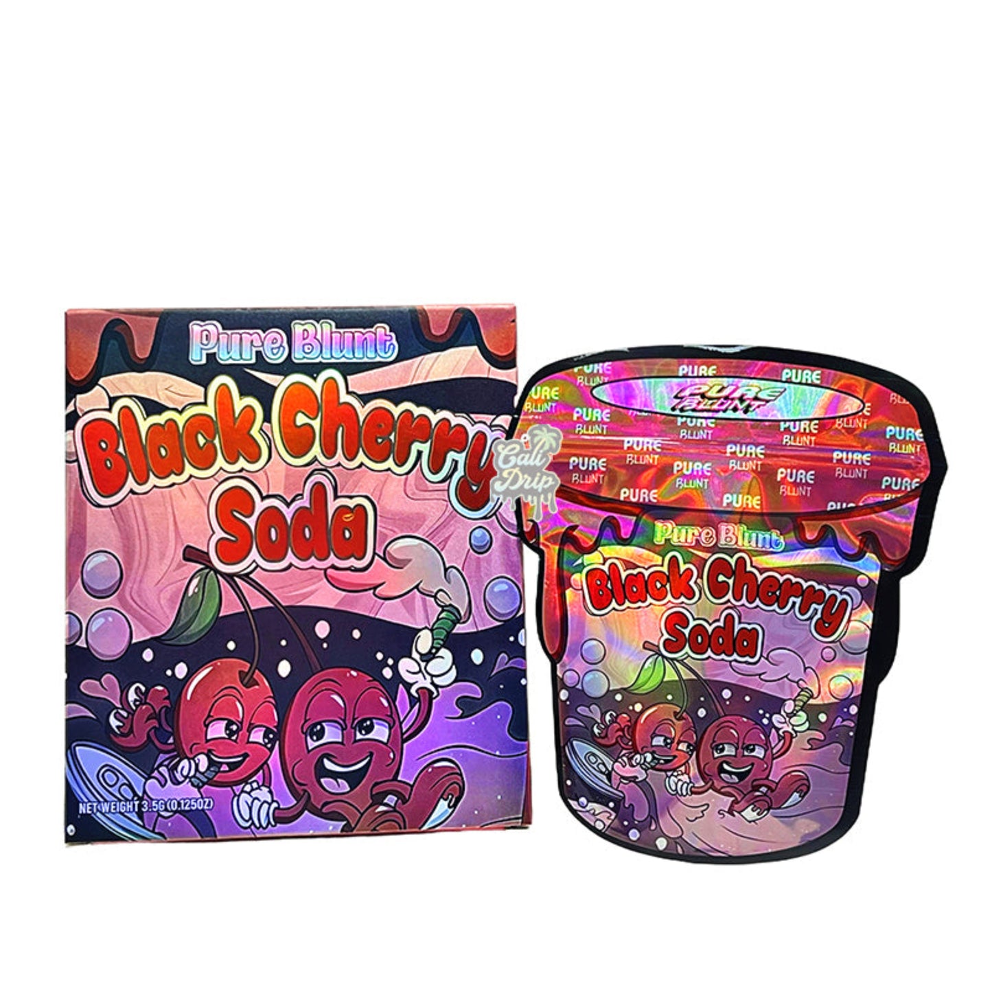 Black Berry Soda 3.5g Mylar Bag and Box