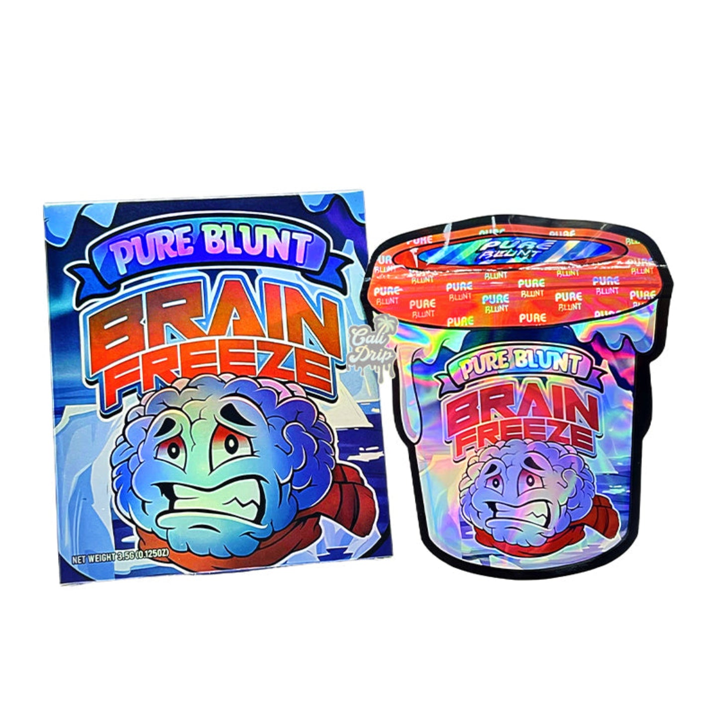 Brain Freeze 3.5g Mylar Bag and Box