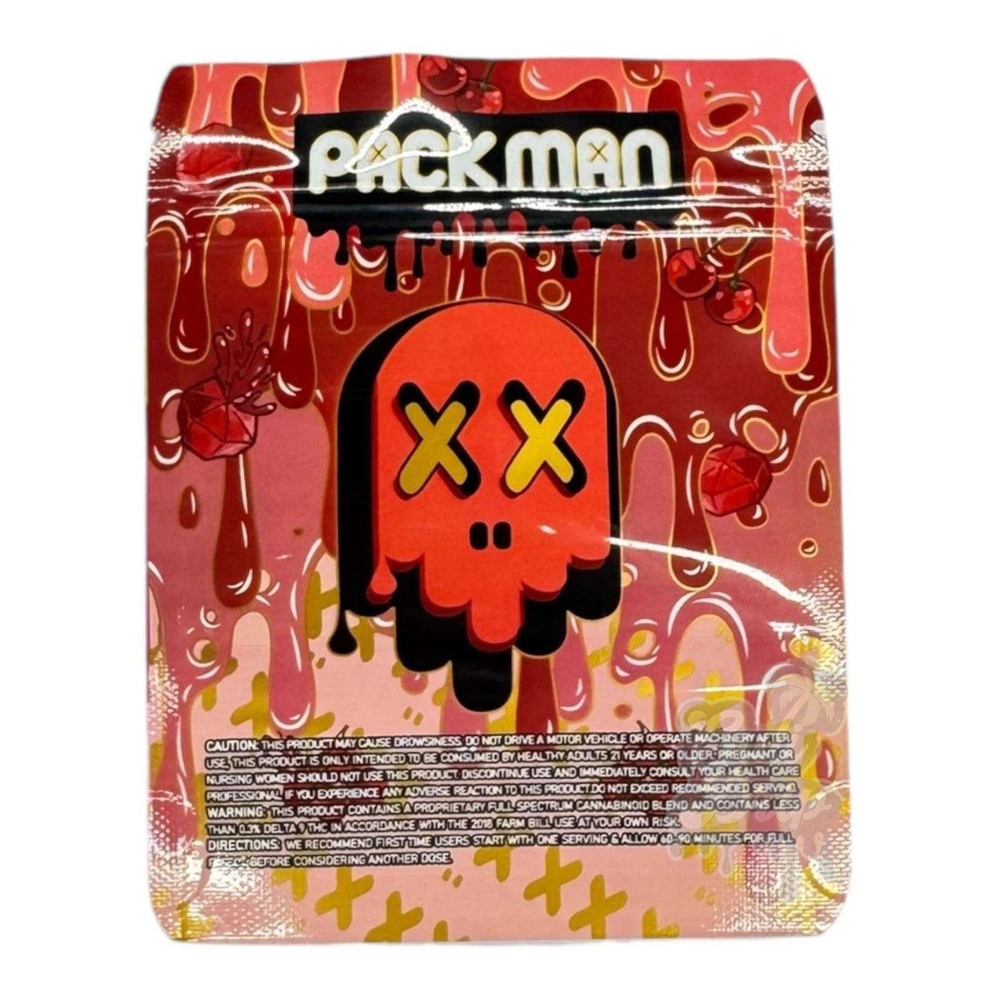 Packman Cherry 3.5G Mylar Bags