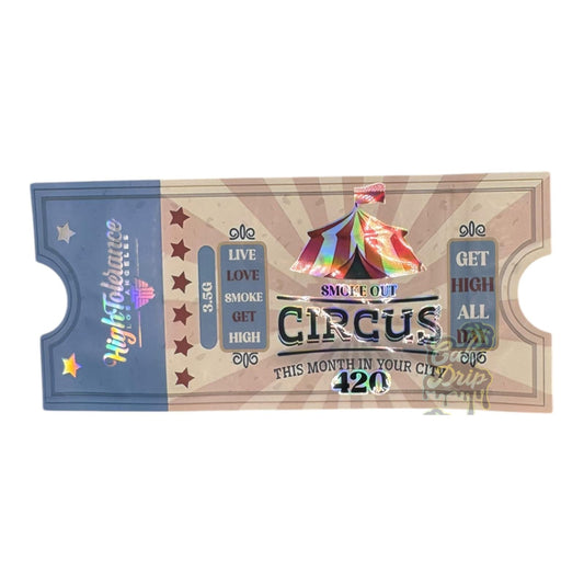 High Tolerance Smoke Circus 3.5G Mylar Bags