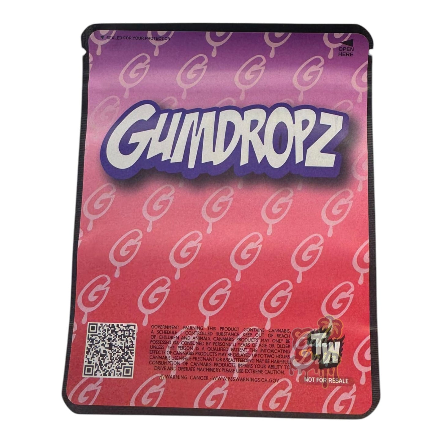 Wild Berry Gumdropz 3.5G Mylar Bags