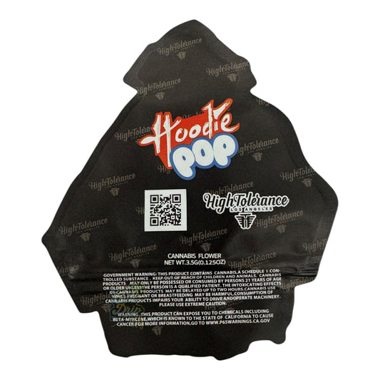 Hoodie Pop 3.5g Mylar Bag and Box