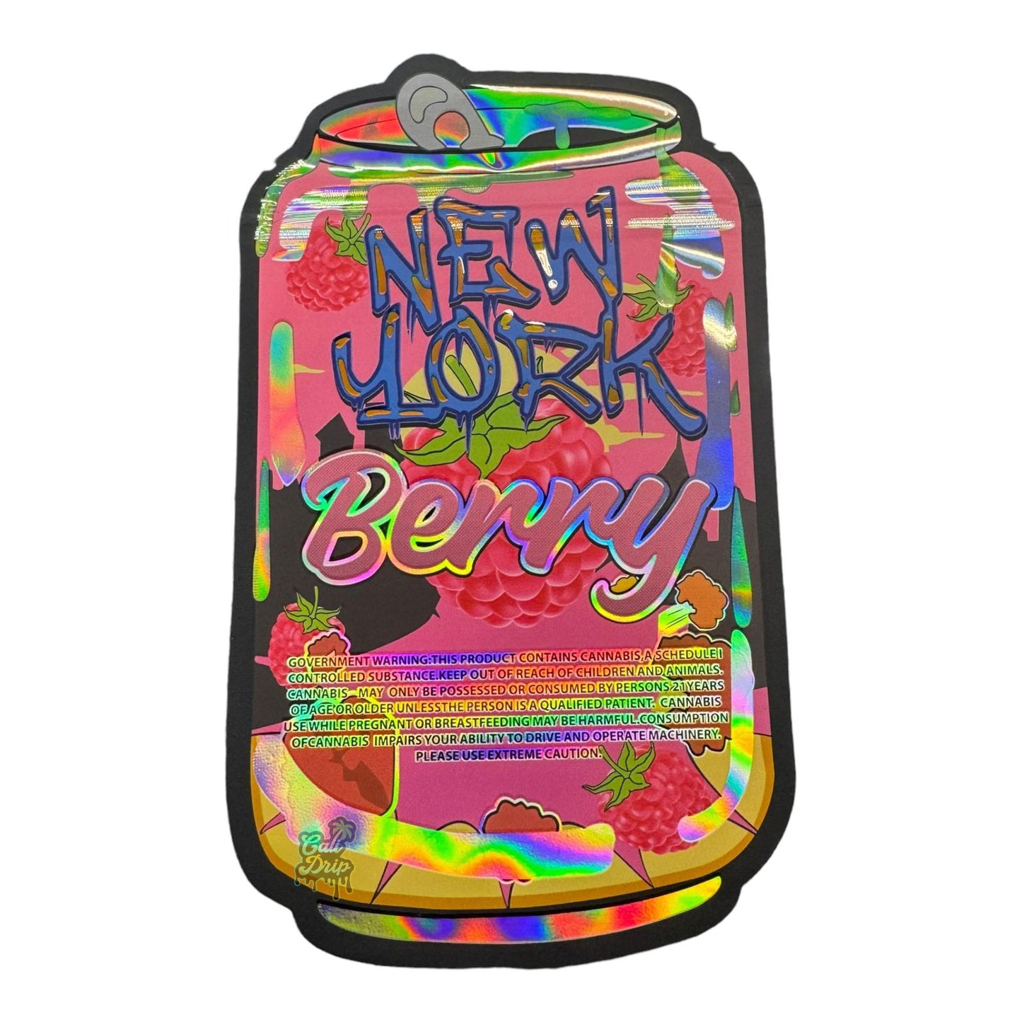 New York BOMB Can Cutout 3.5G Mylar Bags