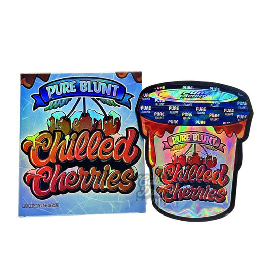 Pure Blunt Chilled Cherriez 3.5g Mylar Bag and Box