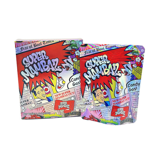 Super Mambaz 3.5g Mylar Bag and Box