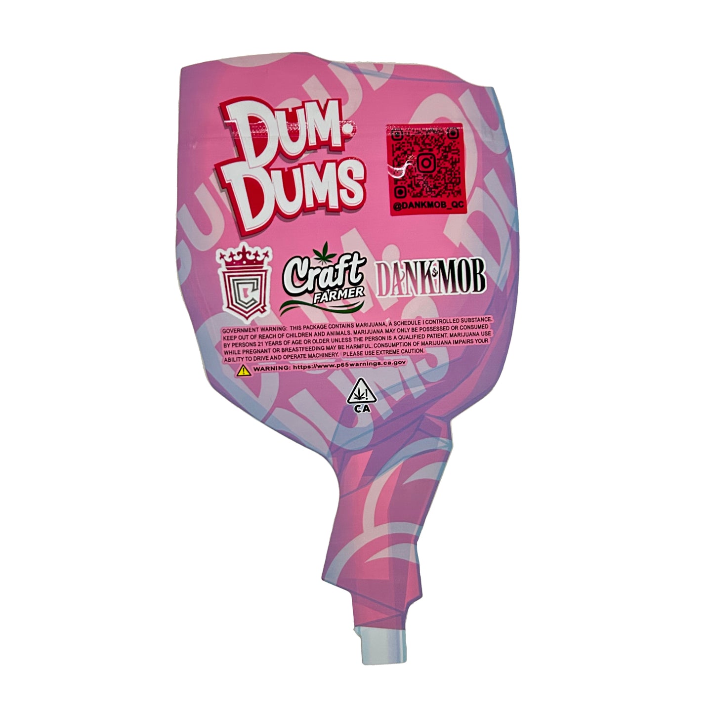 DumDums cutout 3.5G Mylar Bags