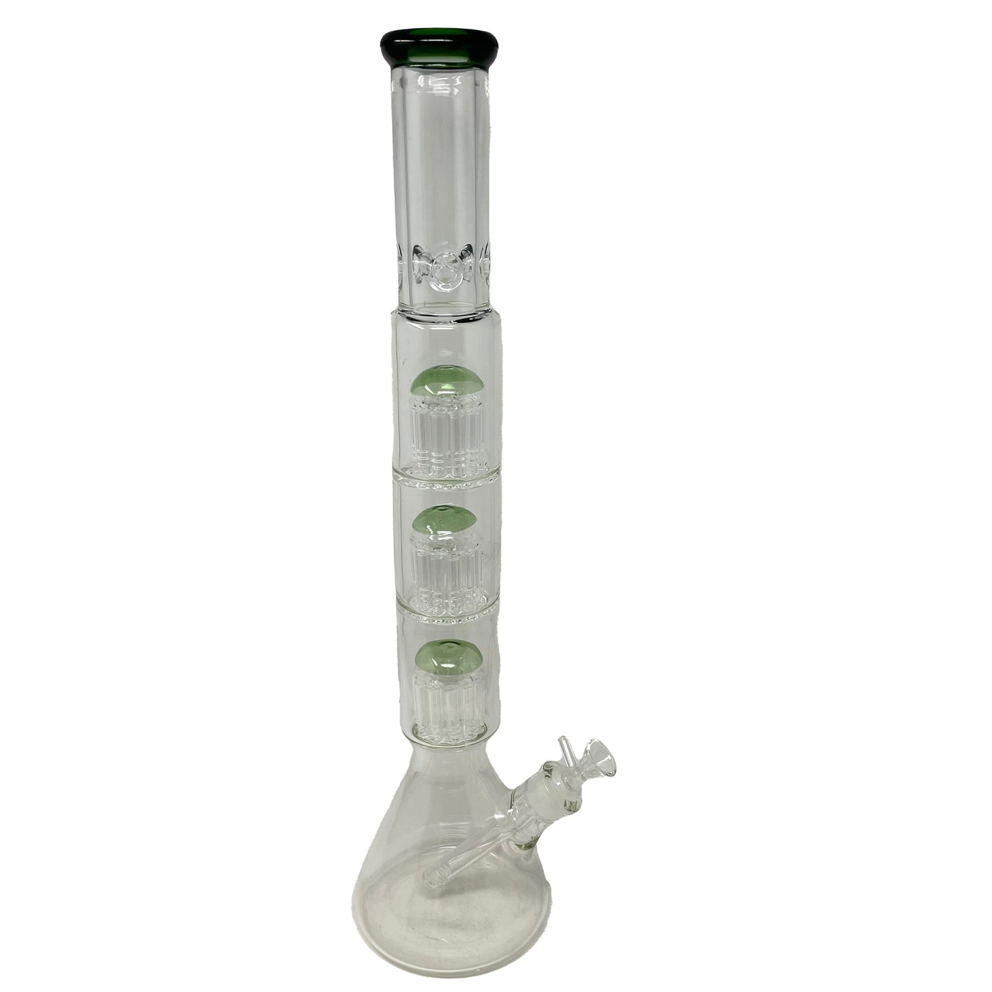 Large Glass 3 Color Bong