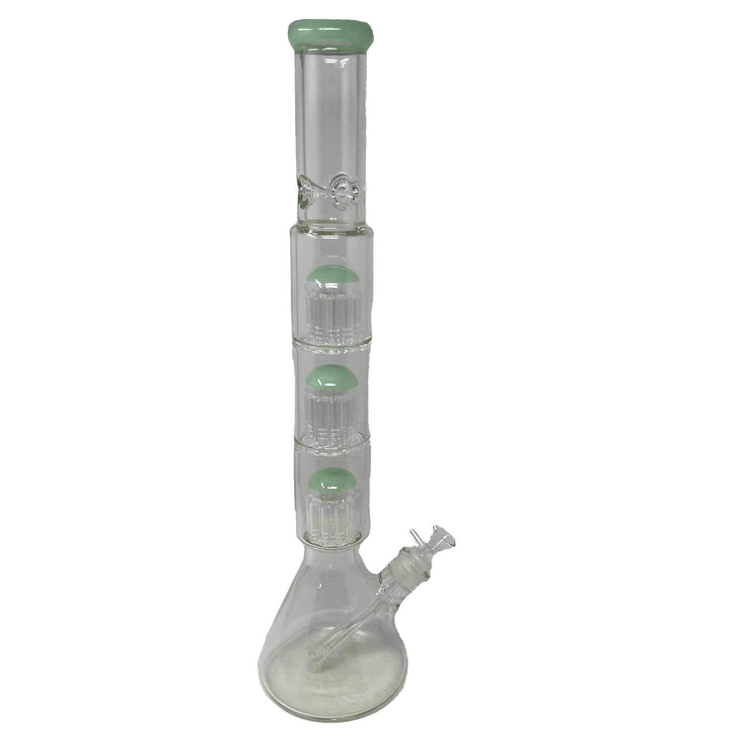 Large Glass 3 Color Bong
