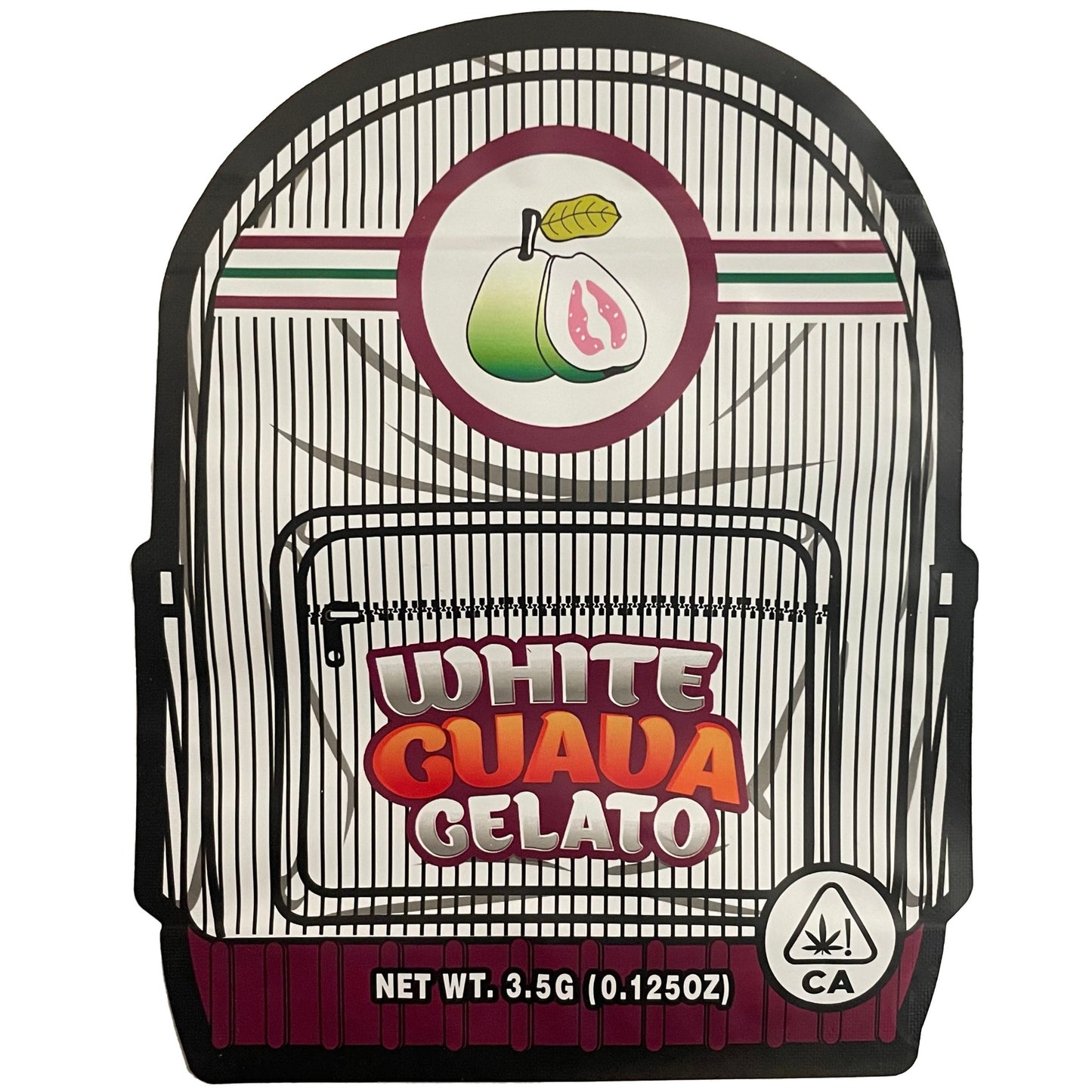 White Guava Gelato 3.5G Mylar Bags