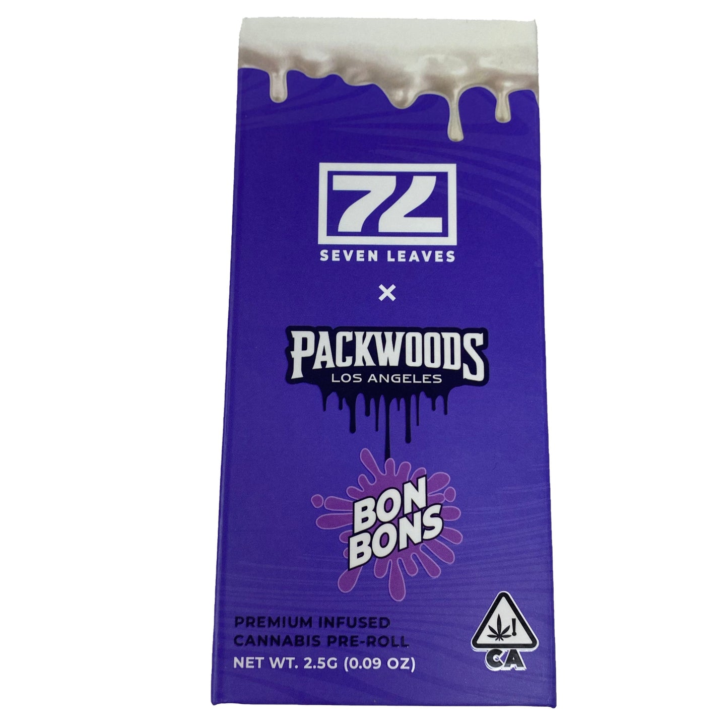 7 Leaves X PACKWOODS Bonbons Pre-roll Tube Packaging