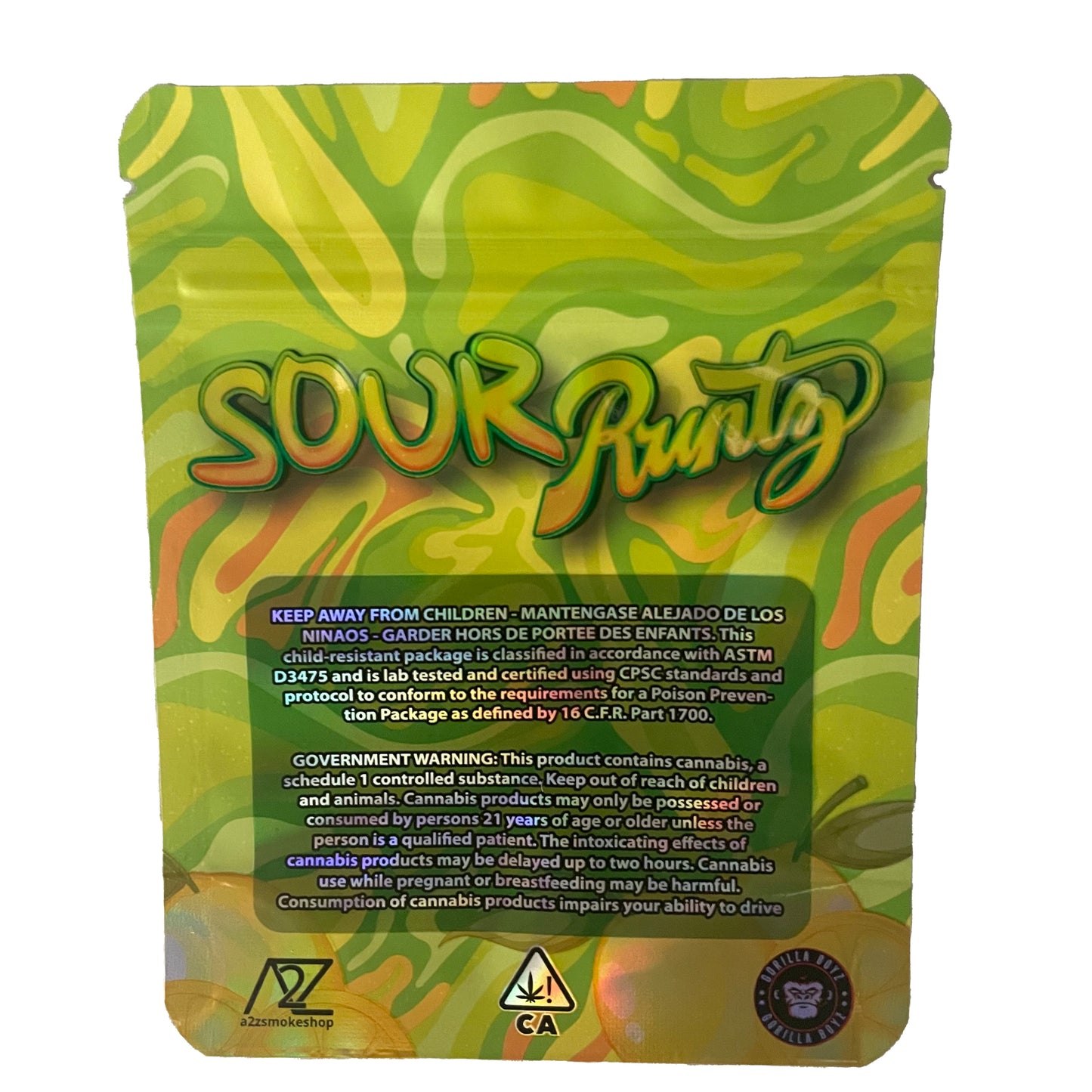 Sour Runtz 3.5G Mylar Bags