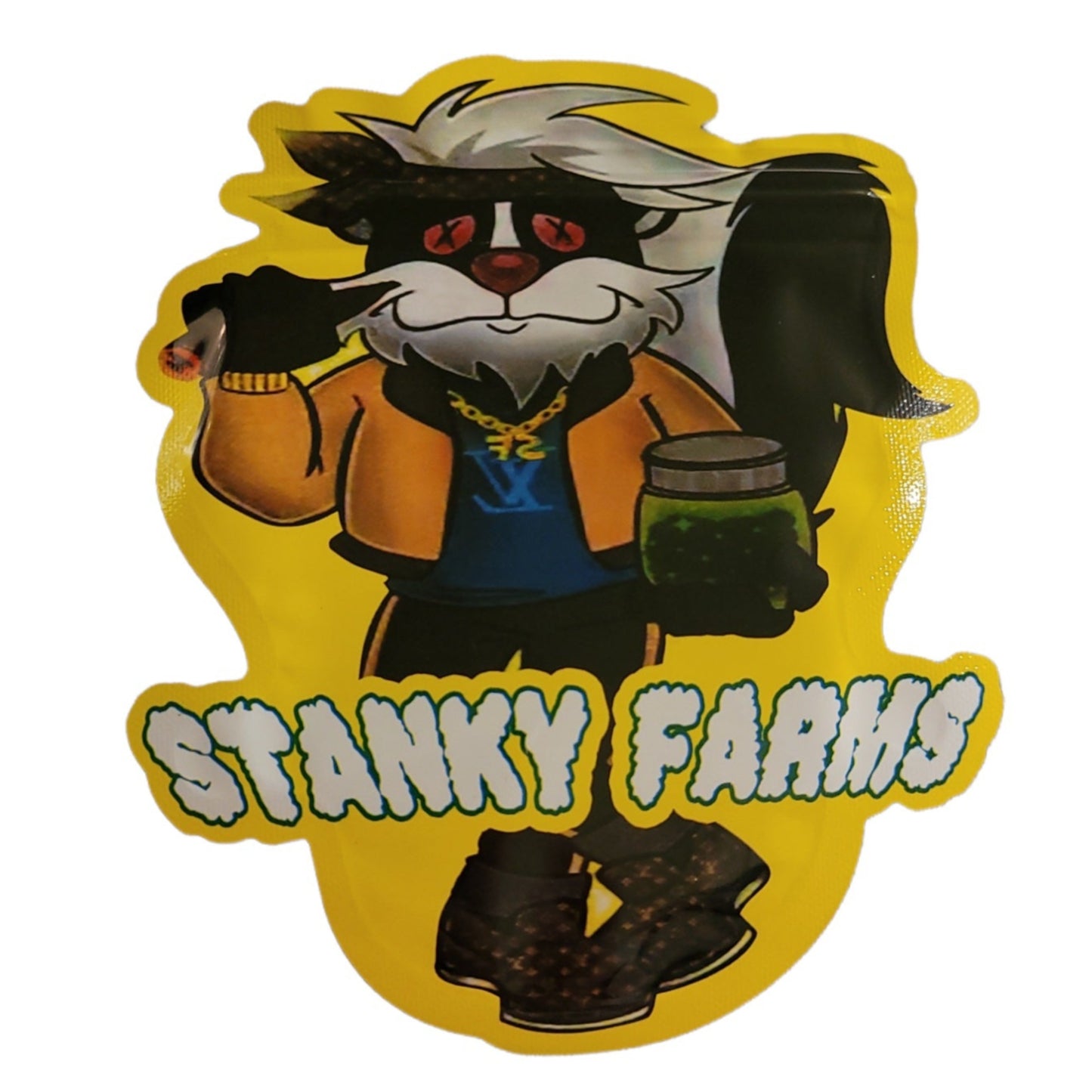 Stanky Farms Skunk Cutout 3.5G Mylar Bags