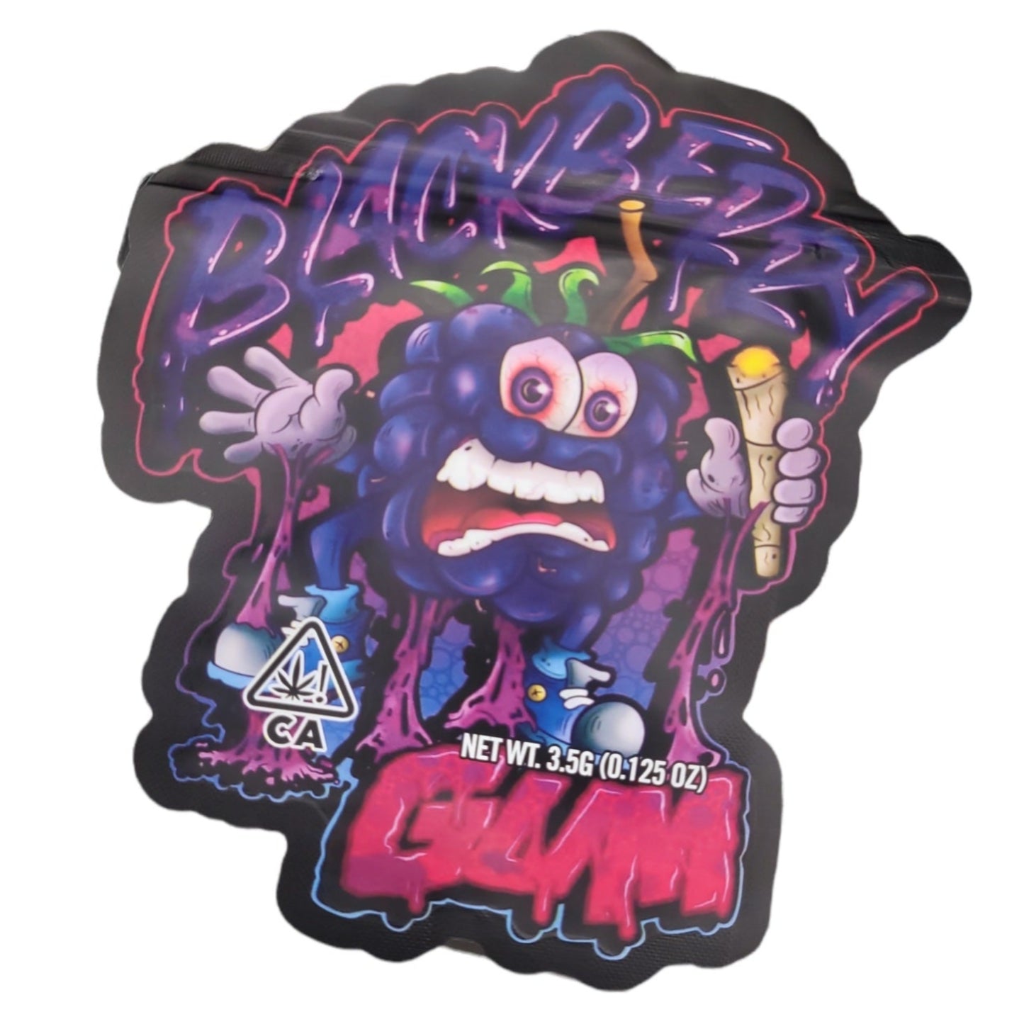 Black Berry Gum 3.5G Mylar Bags
